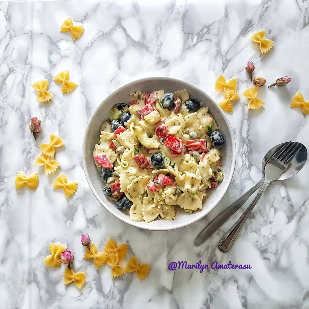 Easy Vegetarian Farfalle Salad with Grilled&nbsp;Veggies